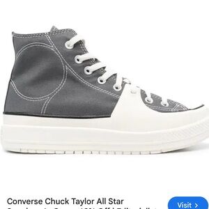 Converse chuck Taylor All Stars construct high top cyber grey sneakers 90’s Y2K